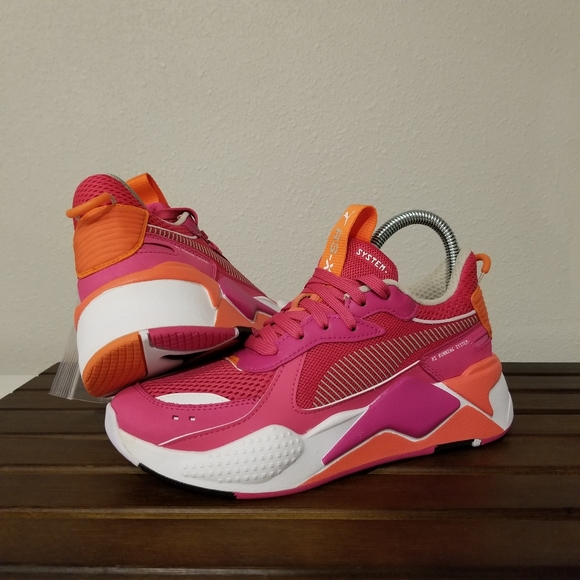 puma rsx white and pink